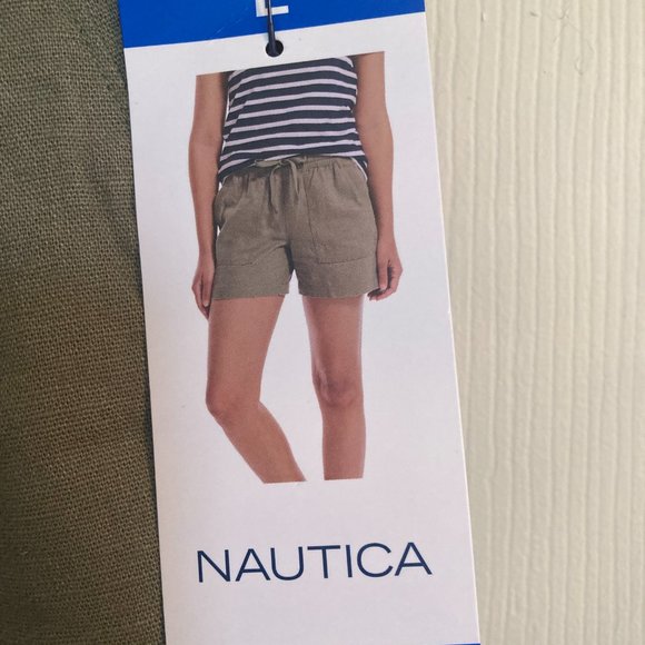 Nautica Green Linen Shorts - NWT - Picture 10 of 10